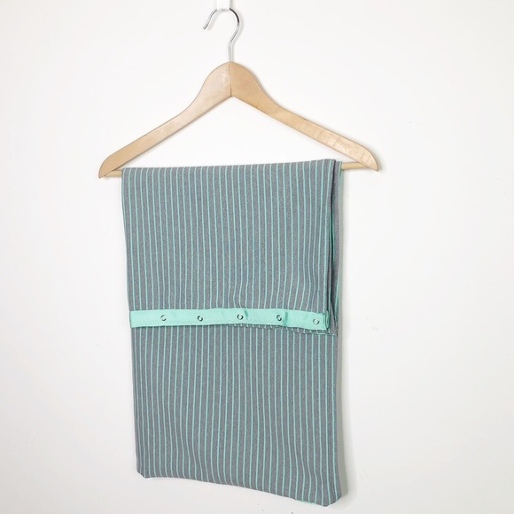 Lululemon Vinyasa Mint moment Gray and teal infinity wrap scarf - Picture 12 of 13